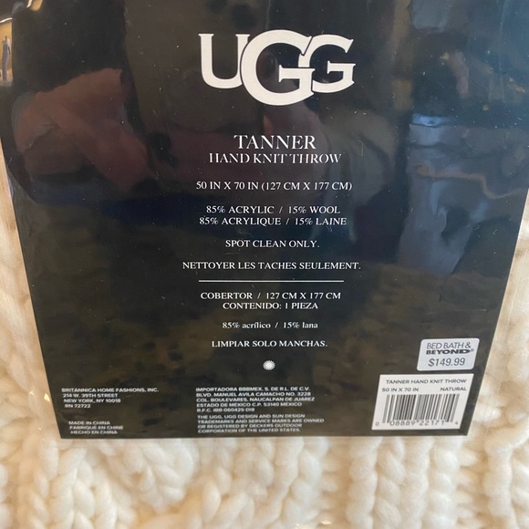 🎉Last 1️⃣!  UGG Tanner Knit Throw 50x70” - Picture 3 of 3